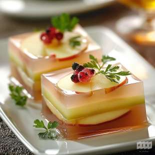 Terrine de Pommes et Foie Gras en Gelée de Sauternes