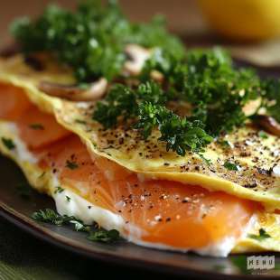 Omelette au Saumon