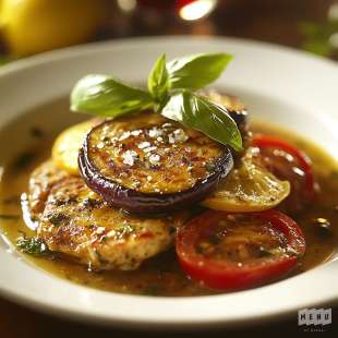 Piccata de Veau aux Aubergines