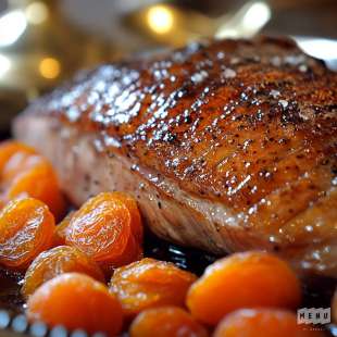 Rôti de Magret ou Filet de Canard aux Abricots Secs