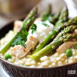 Risotto aux Asperges et au Poulet