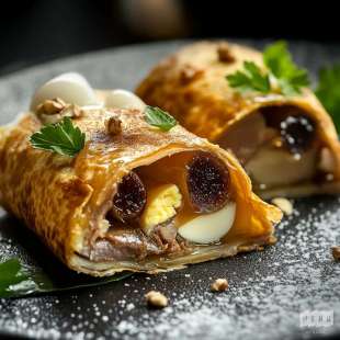 Pastilla au Canard Confit et Foie Gras 