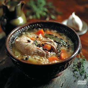 Soupe de Poulet au Riz (Spécialité de l'Île de Madère)