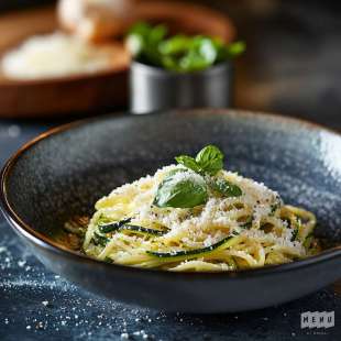 Pâtes Courgettes Parmesan
