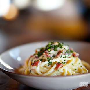 Spaghetti Carbonara au Jambon Blanc à la Française