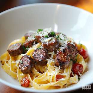 Tagliatelles à la Saucisse de Morteau