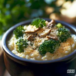 Risotto de Blé aux Brocolis et Champignons