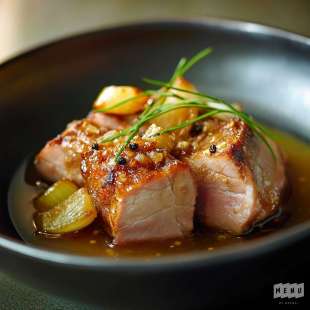 Rôti de Porc au Miel et Moutarde