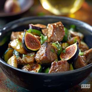 Sauté de Porc aux Figues et Légumes