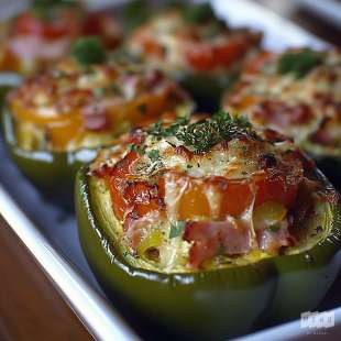 Poivrons Farcis aux Légumes
