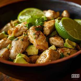 Poulet au Citron Vert, Poireaux et Lait de Coco