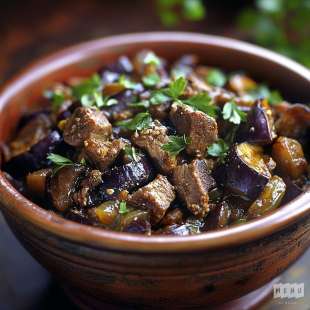 Tajine d'Agneau aux Aubergines