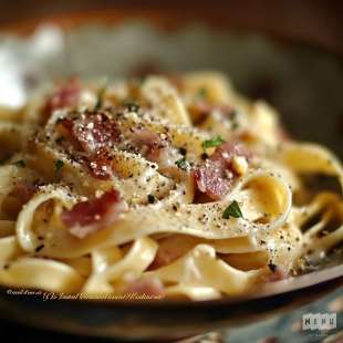 Tagliatelles à la Carbonara (Pancetta et Pecorino)