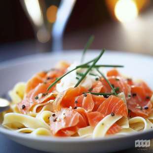 Tagliatelles au Saumon Fumé