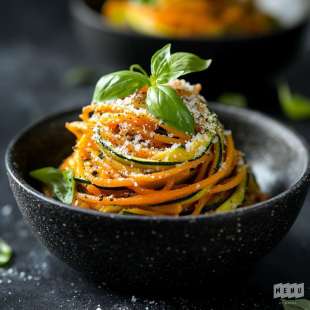 Pâtes aux Courgettes et aux Carottes