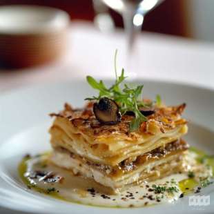 Lasagnes aux Cèpes et Foie Gras