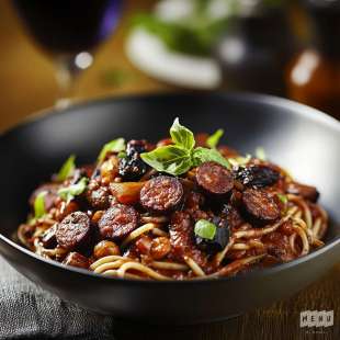 Pâtes Bolognaises au Boudin