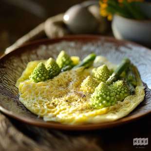 Omelette au Chou Romanesco