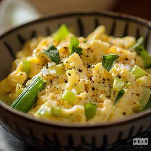 Poireaux aux Oeufs Brouillés