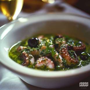 Poulpe Cuit en Sauce Verte (Portugal)