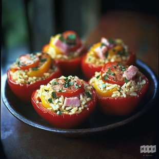 Poivrons Farcis au Riz