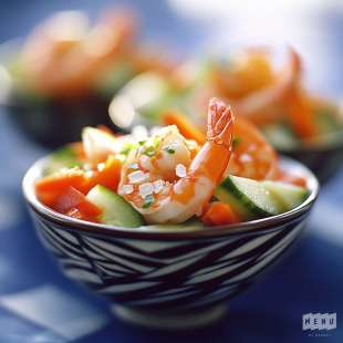 Salade Asiatique aux Crevettes