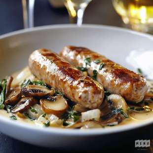 Saucisses de Campagne aux Pleurotes