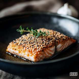 Saumon en Croûte de Sésame