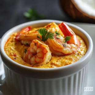 Soufflé de Crevettes au Curry