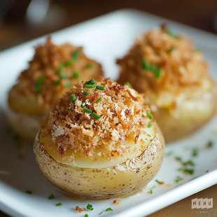 Pommes de Terre Farcies aux Miettes de Thon