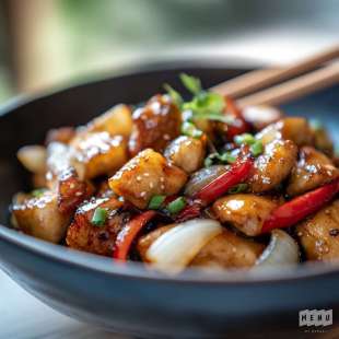 Poulet aux Oignons à la Chinoise