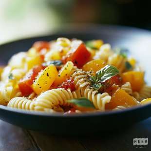 Pâtes aux Poivrons-Tomates
