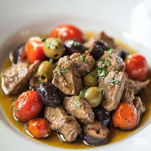 Sauté de Veau aux Olives et à la Tomate