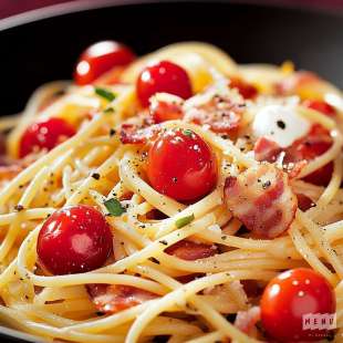 Spaghettis aux Tomates Cerises