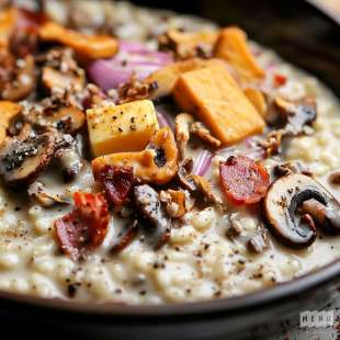 Risotto aux Champignons des Bois et Pancetta