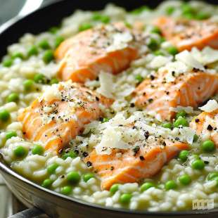 Risotto Saumon et Petits Pois