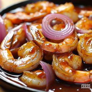 Crevettes Marinées Sauce Barbecue