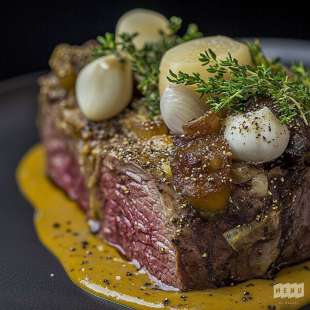 Rôti de Boeuf à la Moutarde