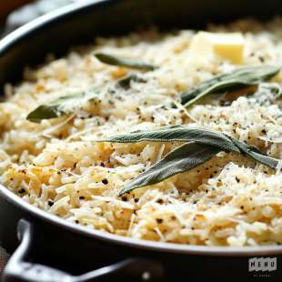 Riz au Parmesan et à la Sauge