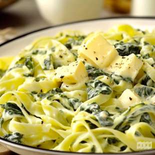 Tagliatelles Épinards Fromage frais