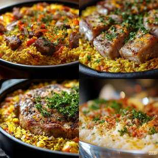 Porc au Riz Basmati et Piment d'Espelette