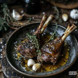 Souris d'Agneau au Miel et au Thym