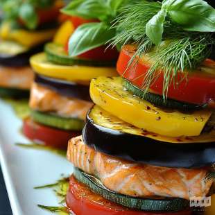 Papillotes de Saumon aux Légumes du Soleil