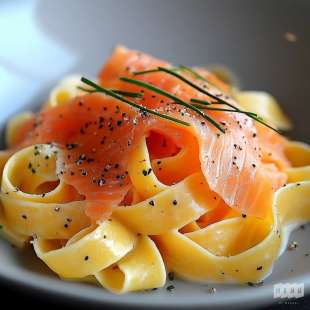 Tagliatelles Saumon Fumé Ciboulette