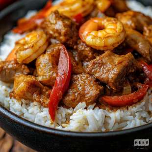 Porc au Riz et aux Crevettes