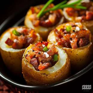 Pommes de Terre Farcies au Lard