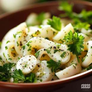 Persillade de Calamars à la Crème Fraîche