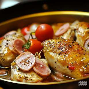 Poulet Basquaise à l'Armagnac