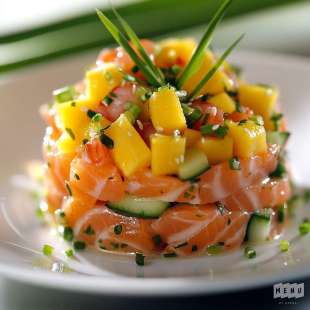 Tartare Saumon Crevettes et Mangue