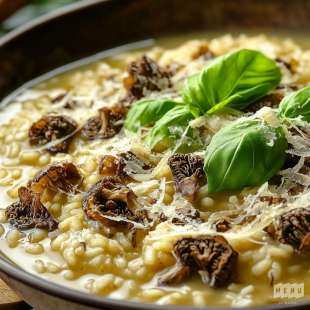 Risotto au Champagne et Morilles
